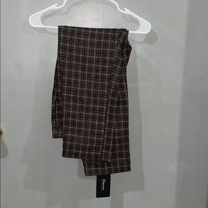 Straight leg trouser.